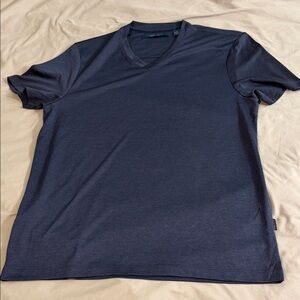 Perry Ellis Navy V-Neck Tee